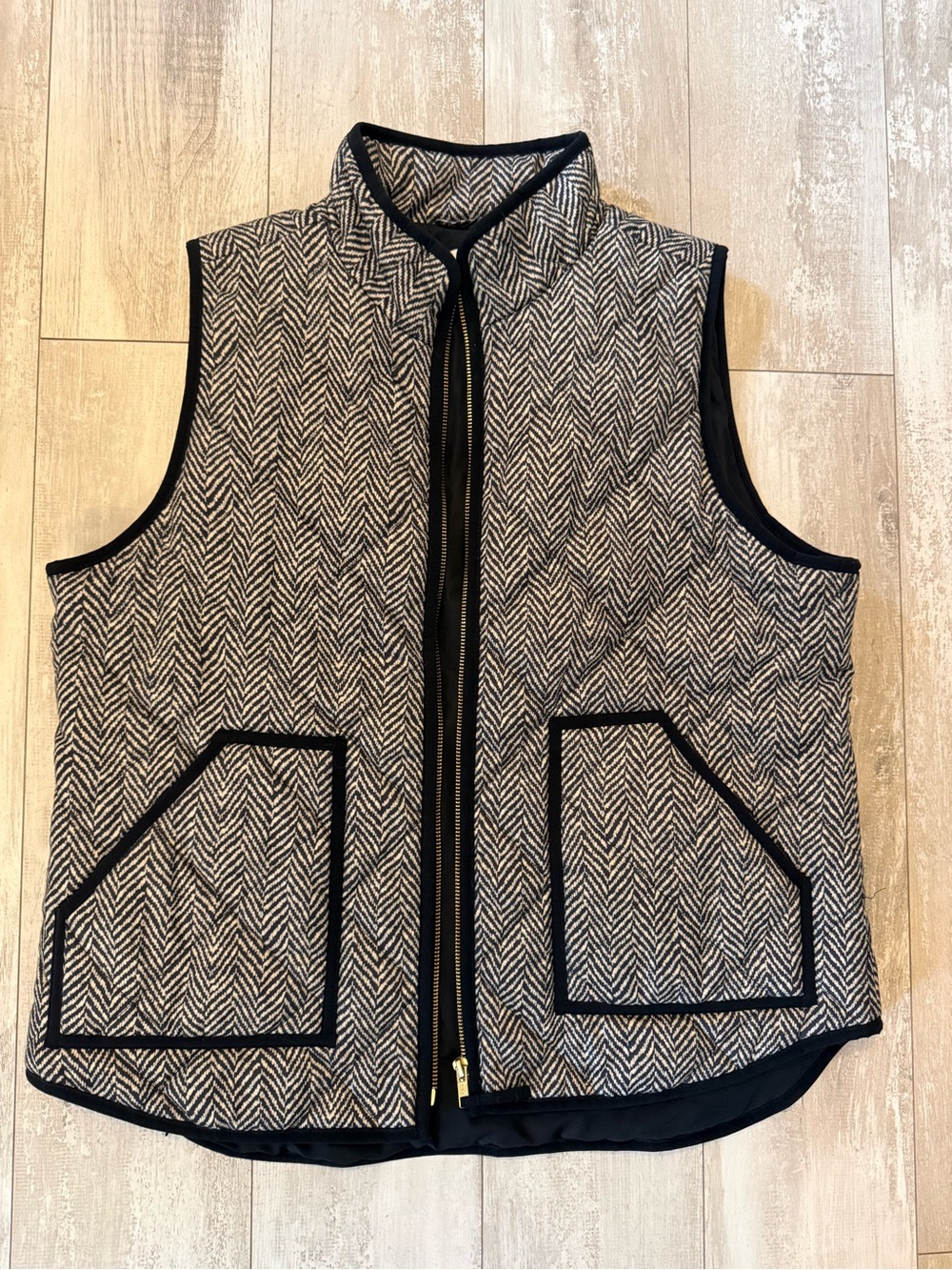 J.Crew Herringbone Vest | Size L | EUC